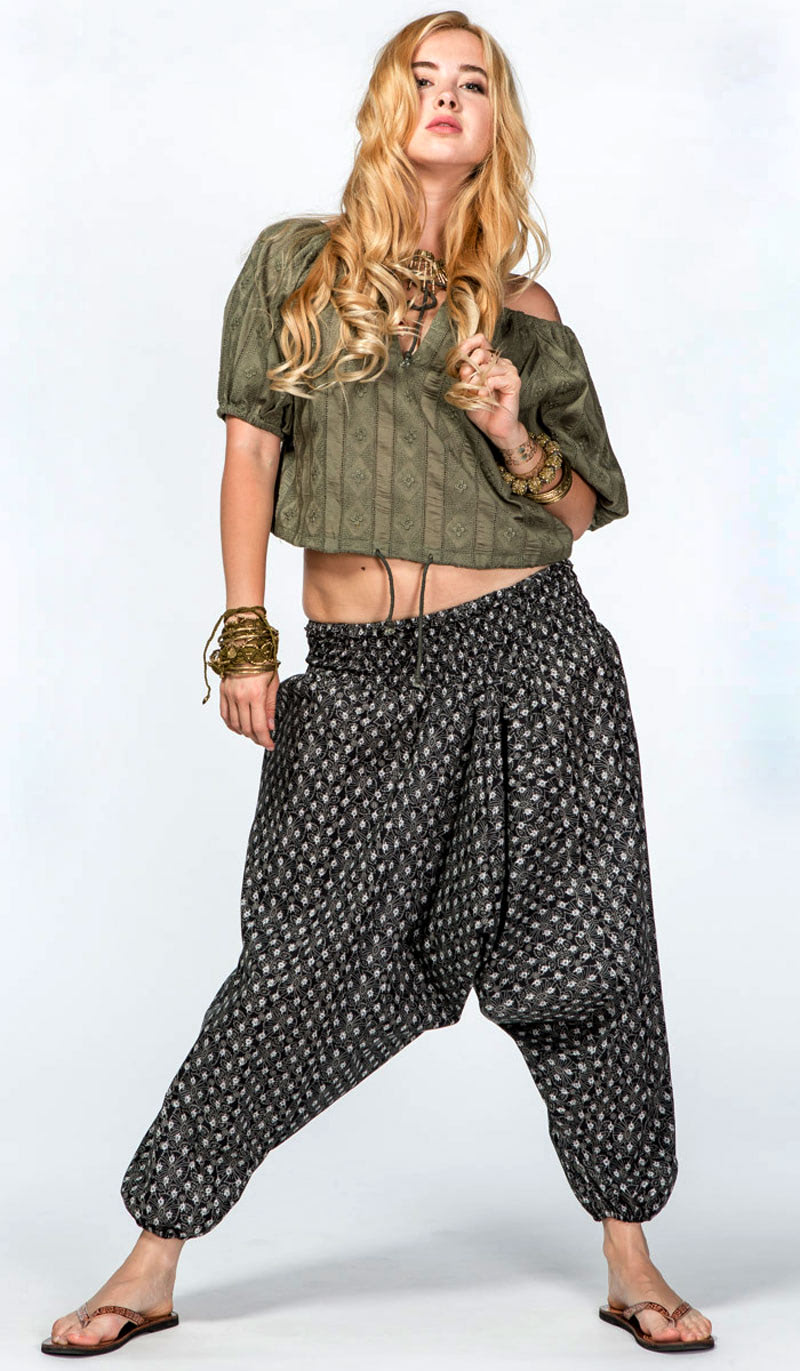 В индийском стиле штаны алладины