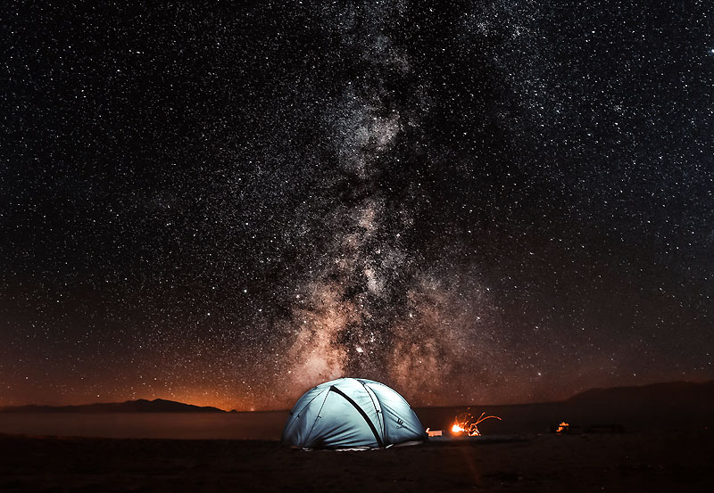 Астротуризм с палаткой