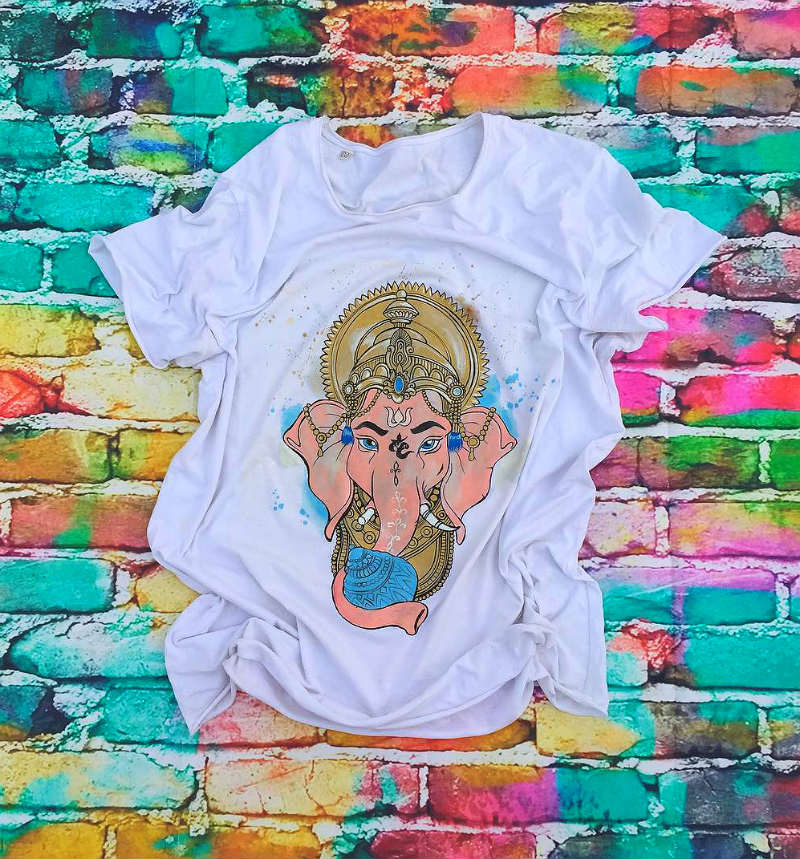 Принтованные бохо футболки