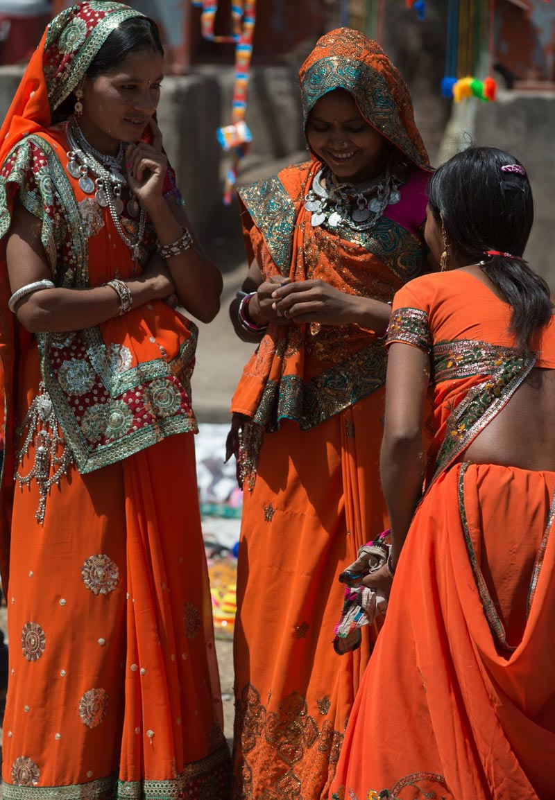 Одежда женщин-бхил