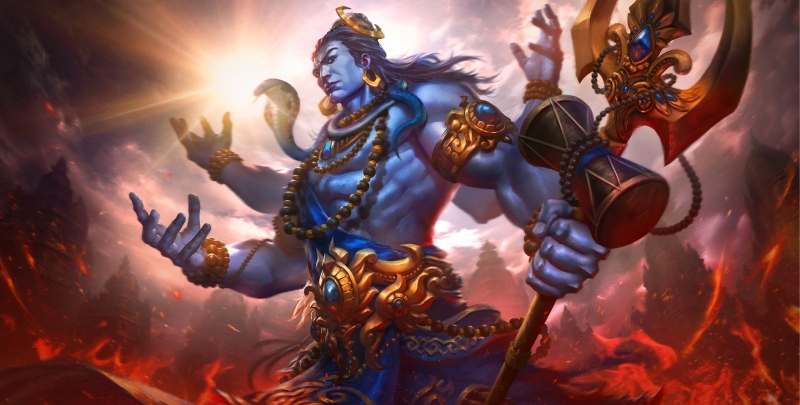 Почему боги синие