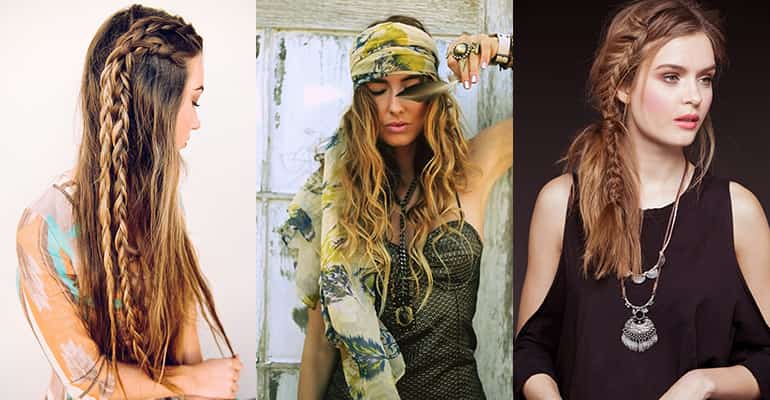 Прически в стиле бохо