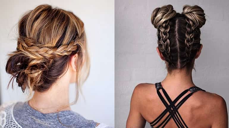 Высокие прически бохо