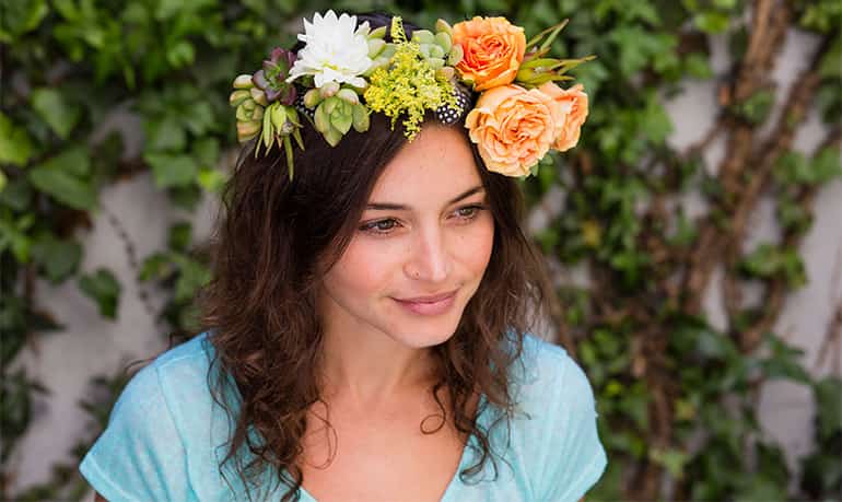 Венок из цветов