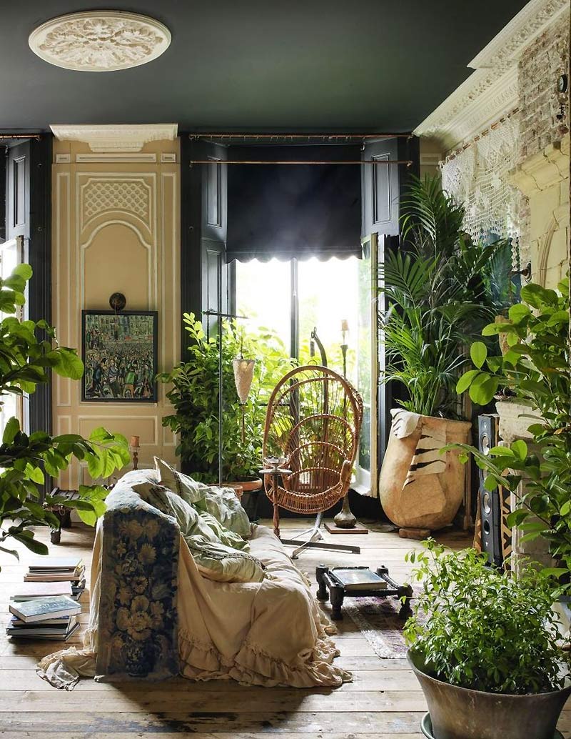 Интерьер в стиле бохо — гостиная