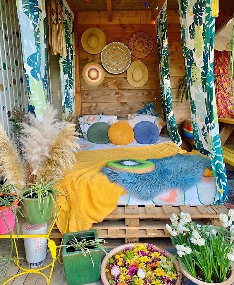 Интерьер в стиле бохо — спальня