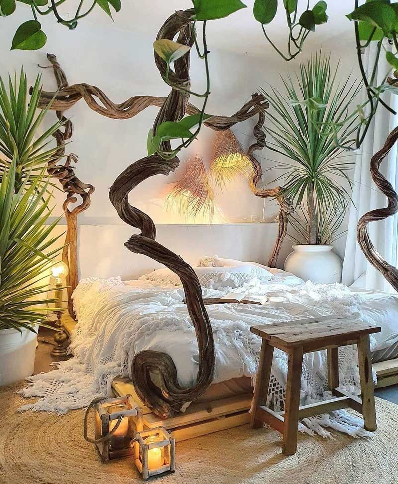 Спальня в стиле бохо