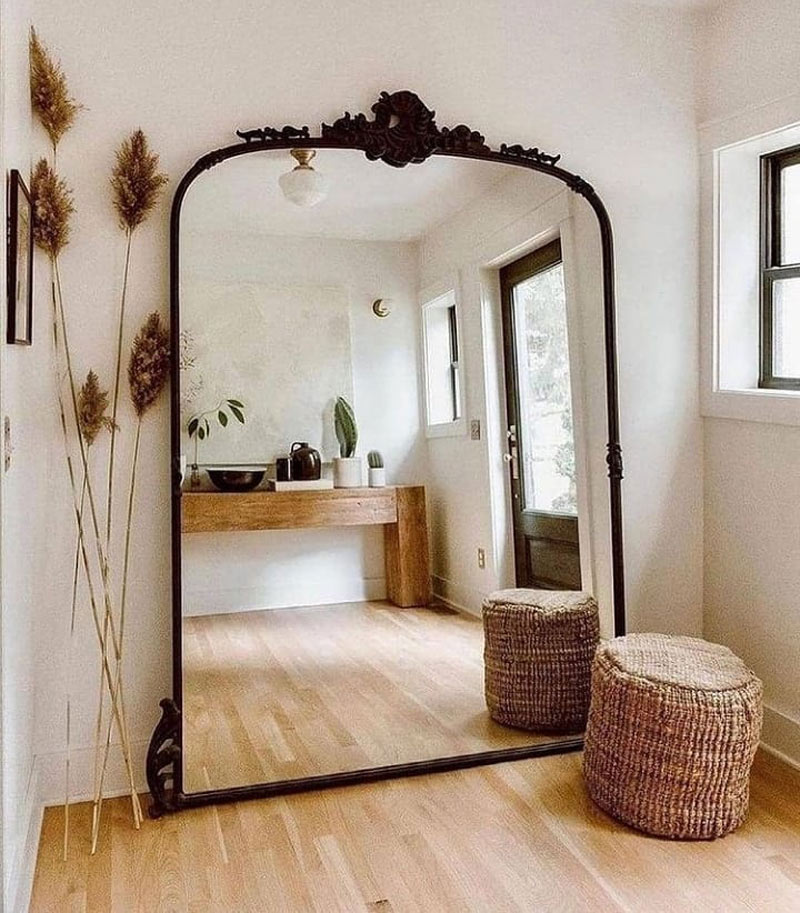 Зеркало в бохо-интерьере