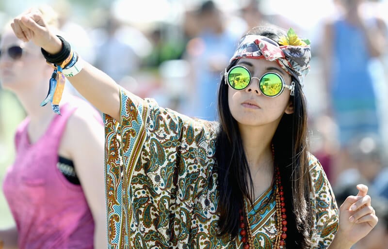 Образ в стиле хиппи, фестиваль Коачелла