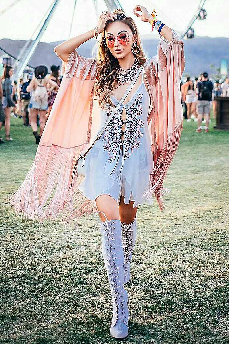 Женский браз в стиле бохо, фестиваль Коачелла