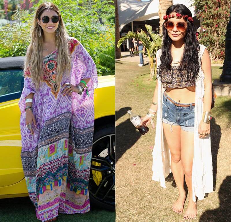 Два бохо образа Ванессы Хадженс