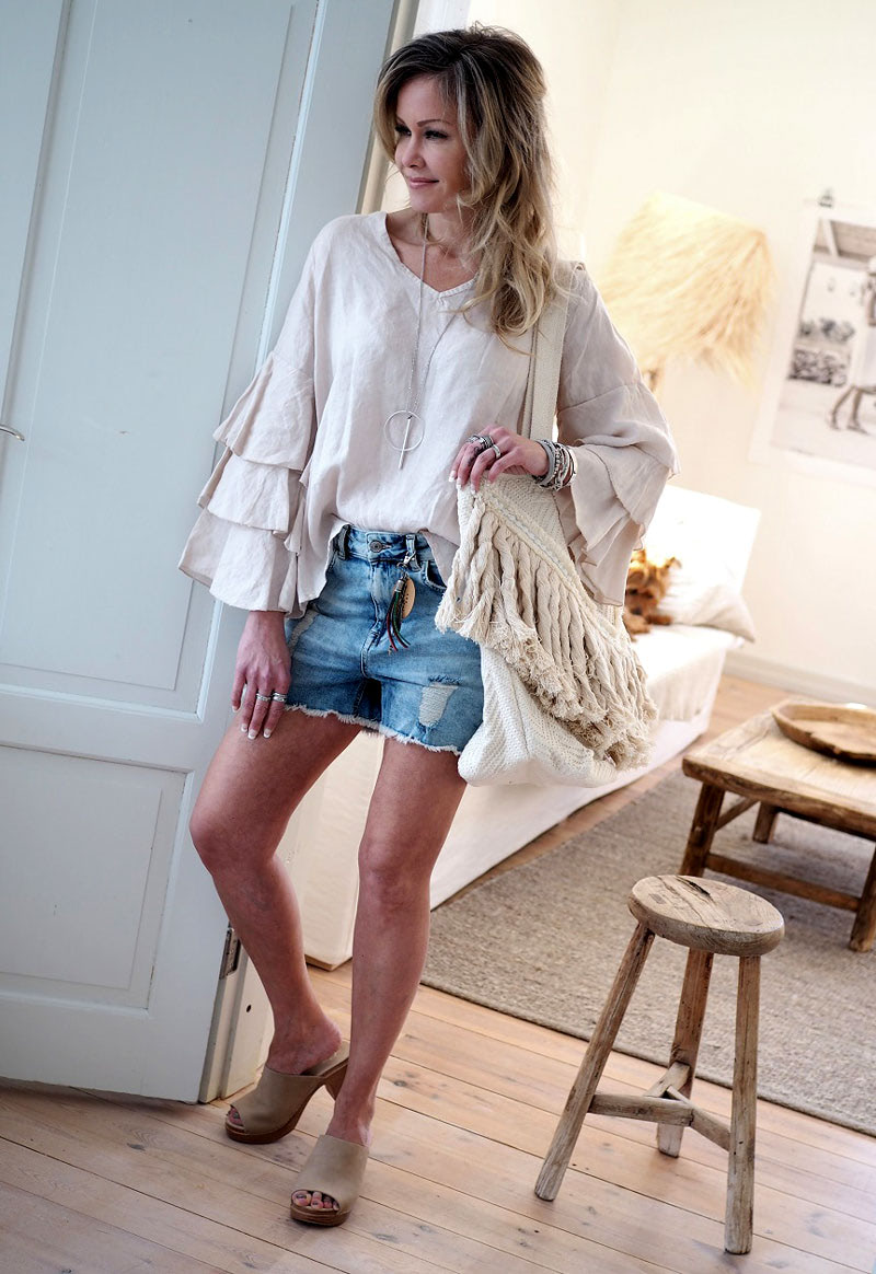 Льняная одежда в стиле бохо