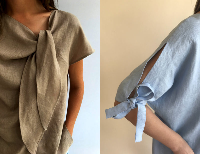 Одежда из льна в стиле бохо, детали