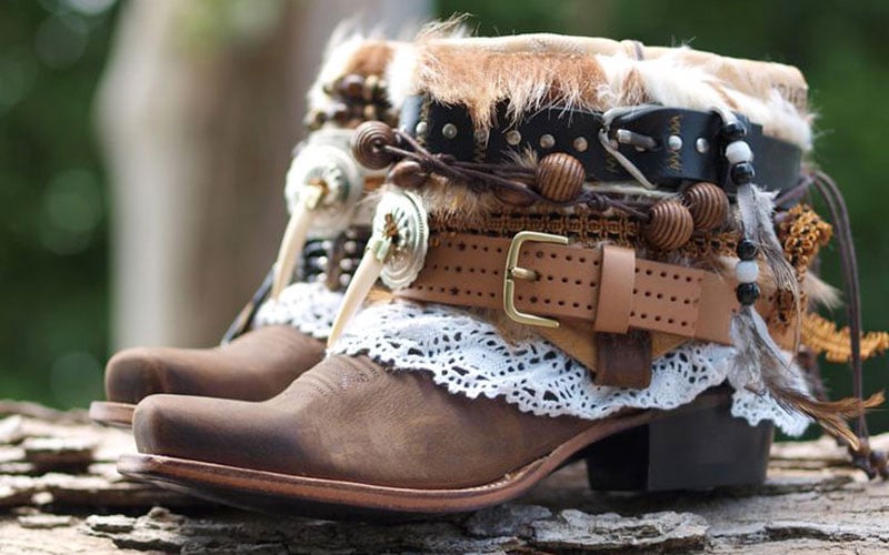 Стильные бохо-ботильоны