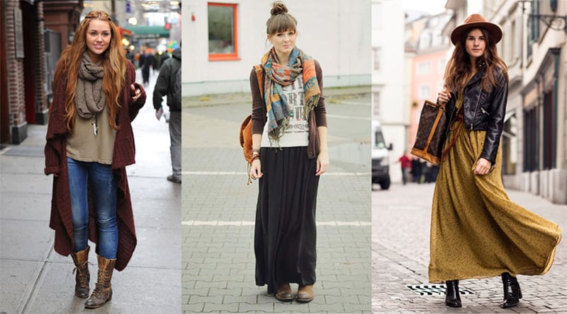 Осенняя бохо одежда