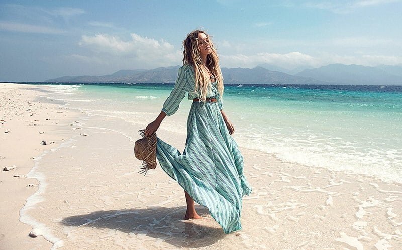 Бохо платье пляжное