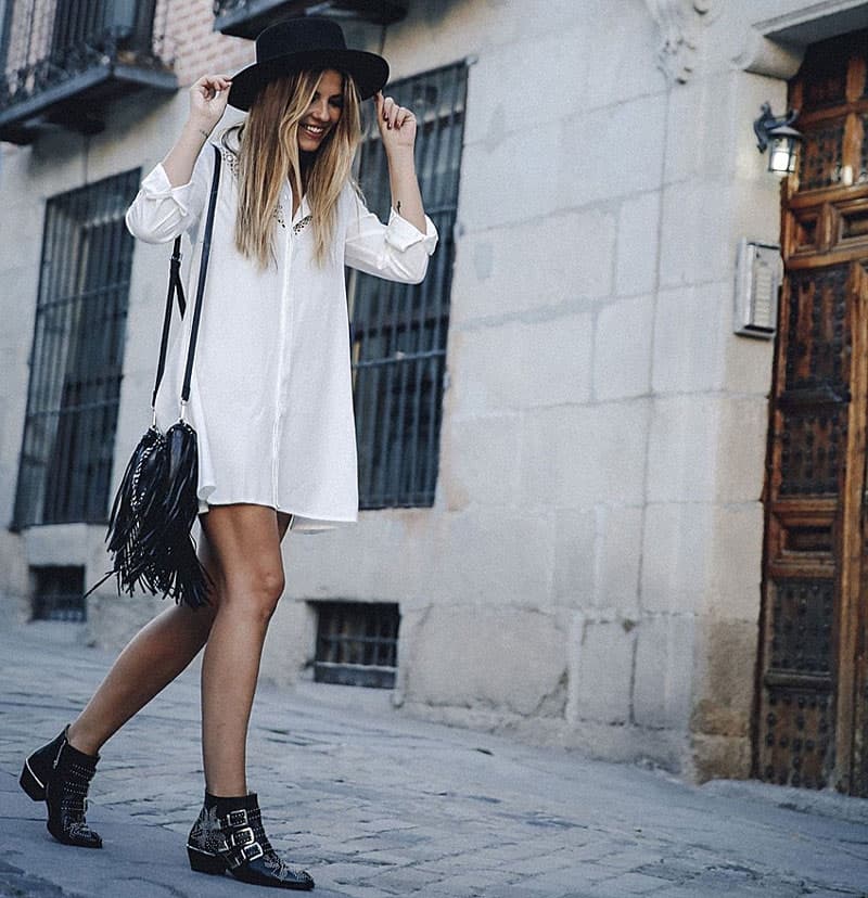 Бохо платье рубашка