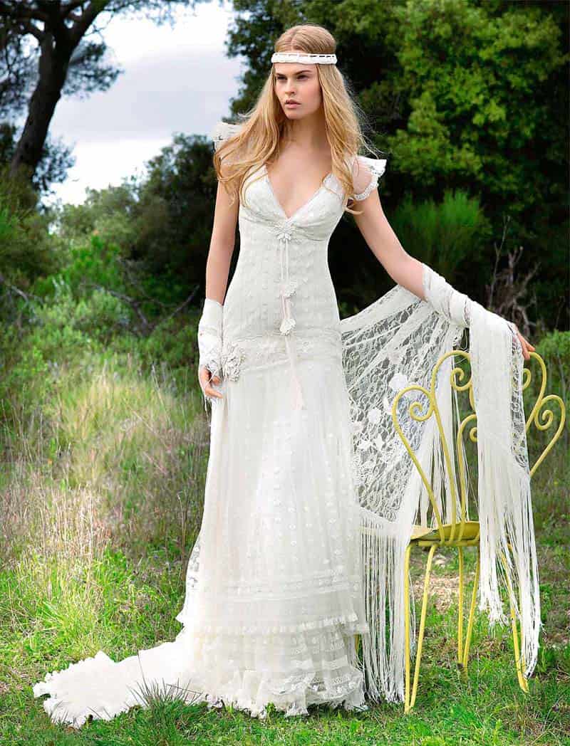Свадебное бохо платье
