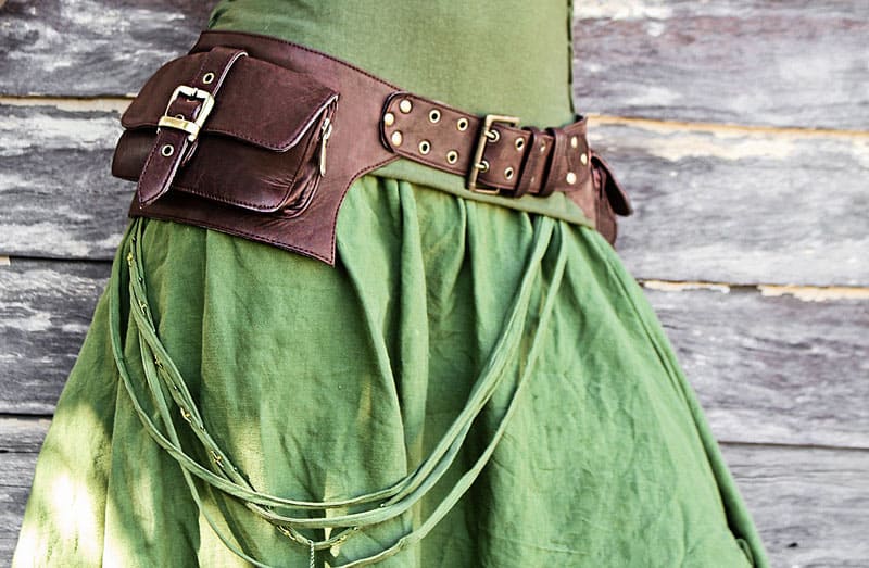 Сумка на пояс бохо