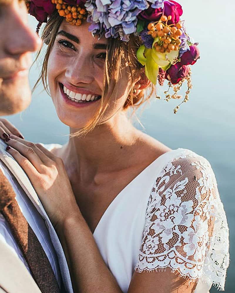 Бохо венок невесты