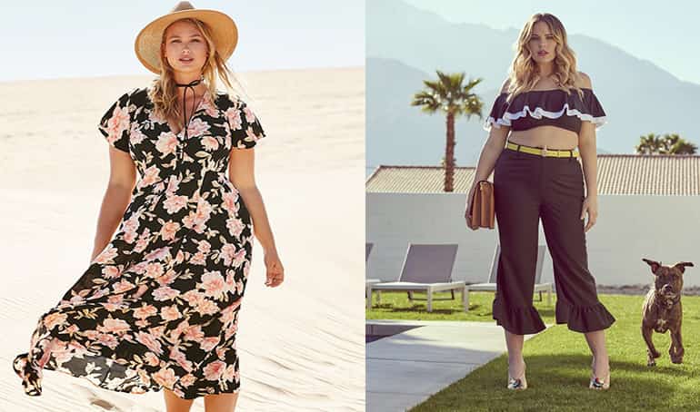 Платье в стиле бохо для полных