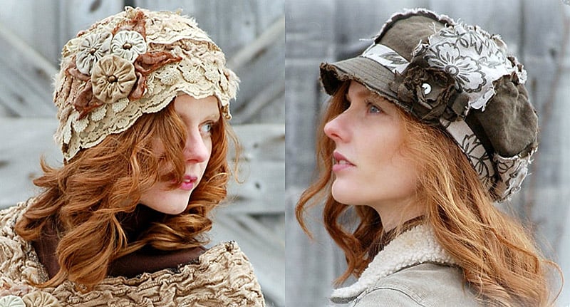 Шапки в стиле бохо