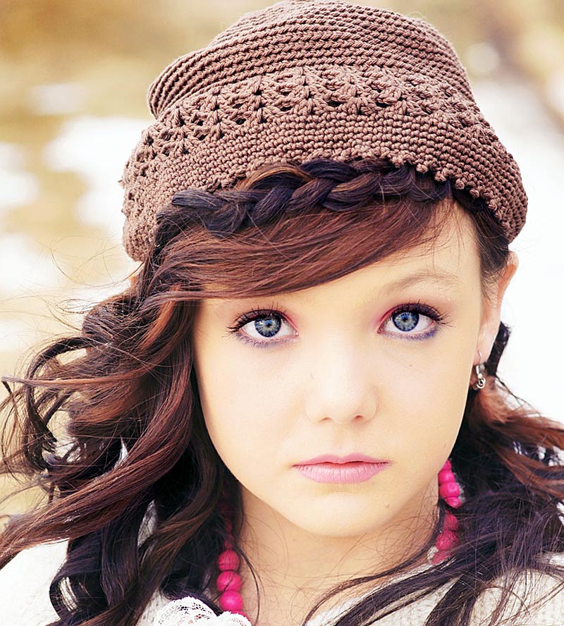 Шапка в стиле бохо
