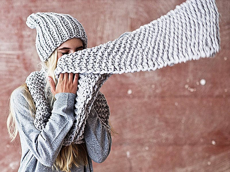 Бохо комплект — шапка и шарф