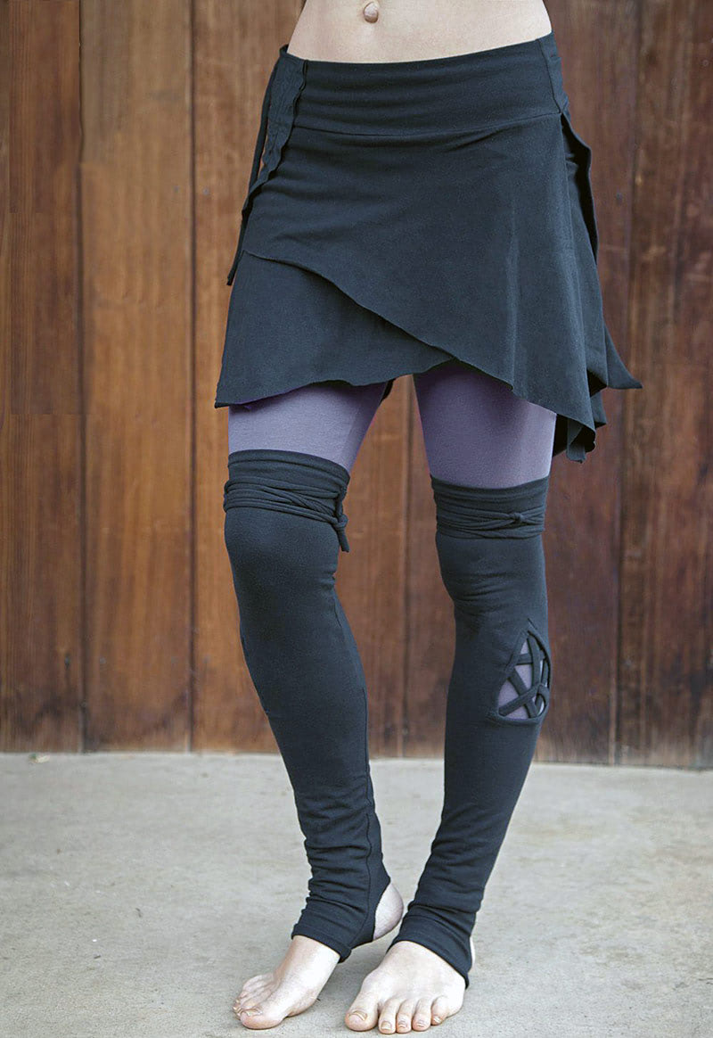 Бохо трикотаж — юбка мини