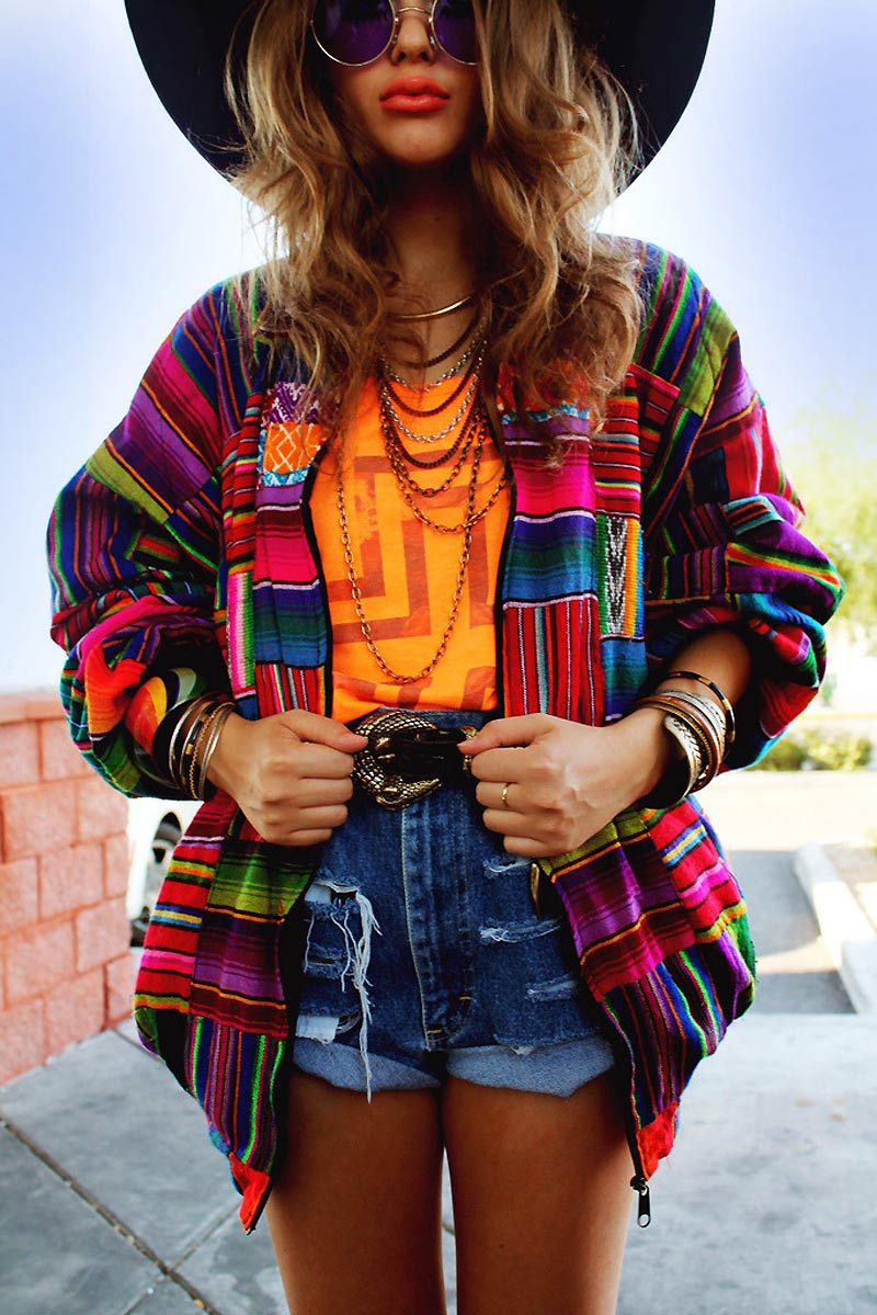 Одежда в стиле бохо из трикотажа