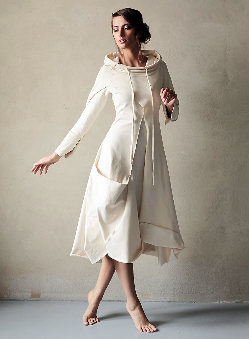 Трикотажное платье в стиле бохо