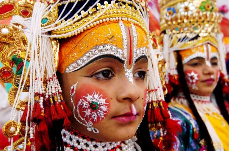 Яркие обычаи в Индии