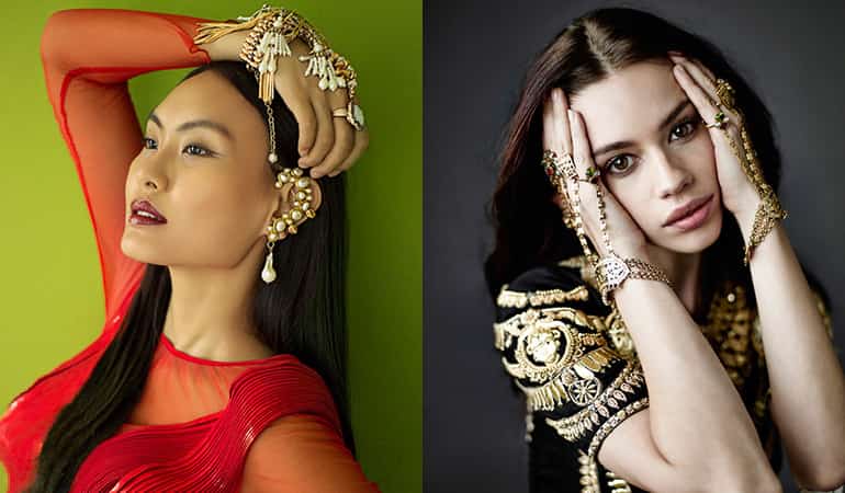 Браслет с кольцами