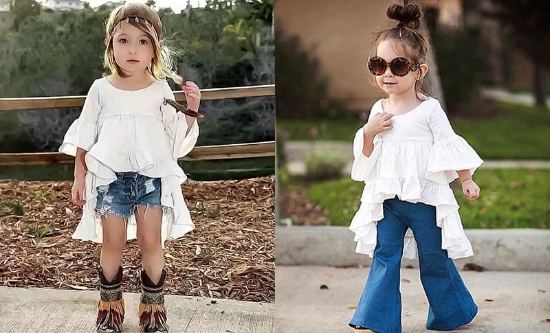 Детская одежда в бохо стиле для девочек