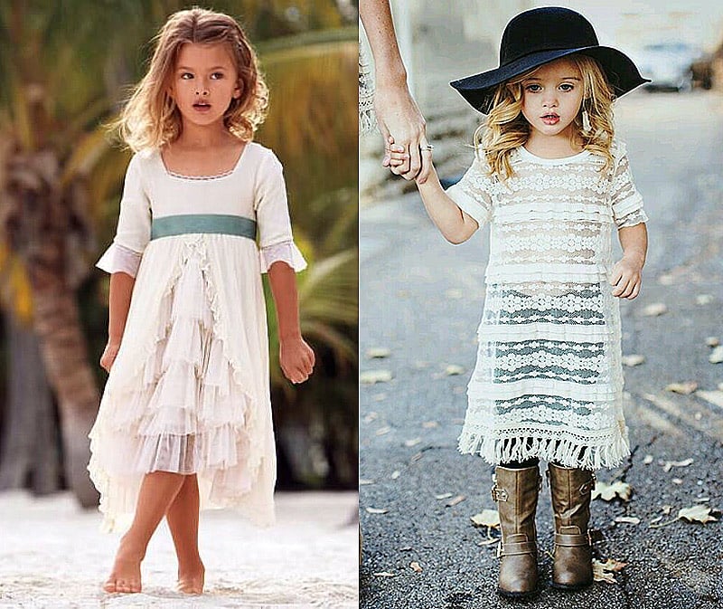 В стиле бохо одежда для детей