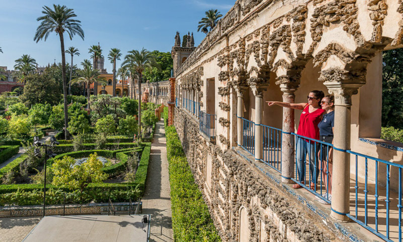 Сады дворец Альгамбра