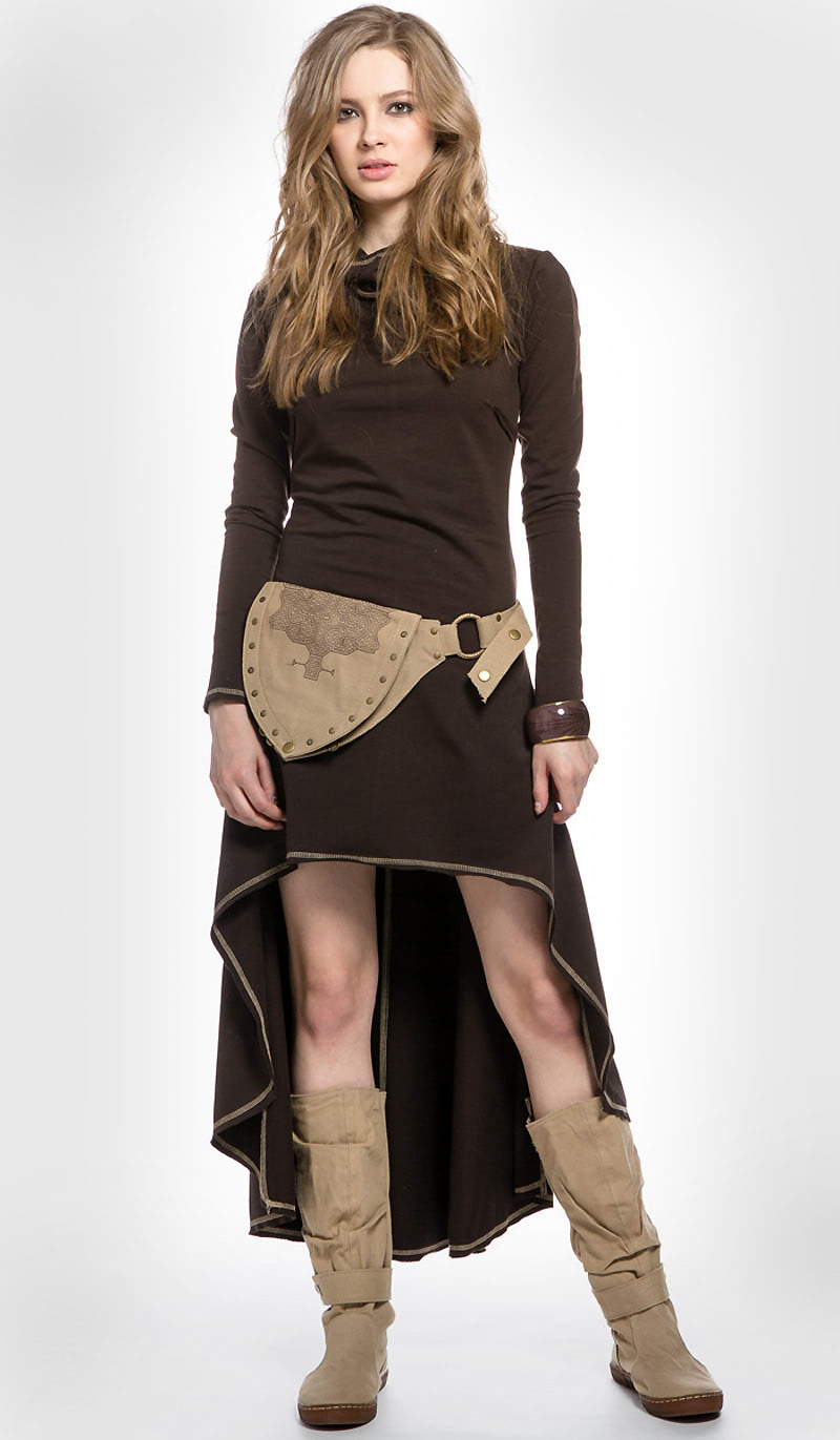 Ассиметричное платье в эльфийском стиле из каталога INDIASTYLE