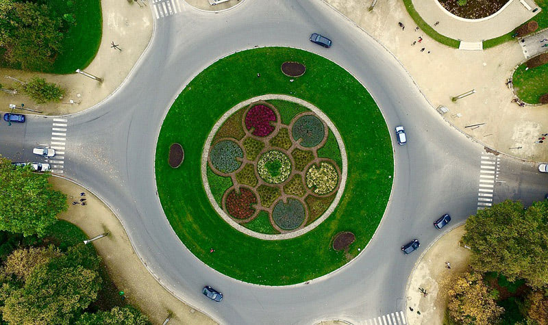 Фото дронов — дорожное кольцо