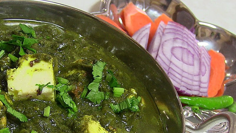 Индийское блюдо Палак Панир