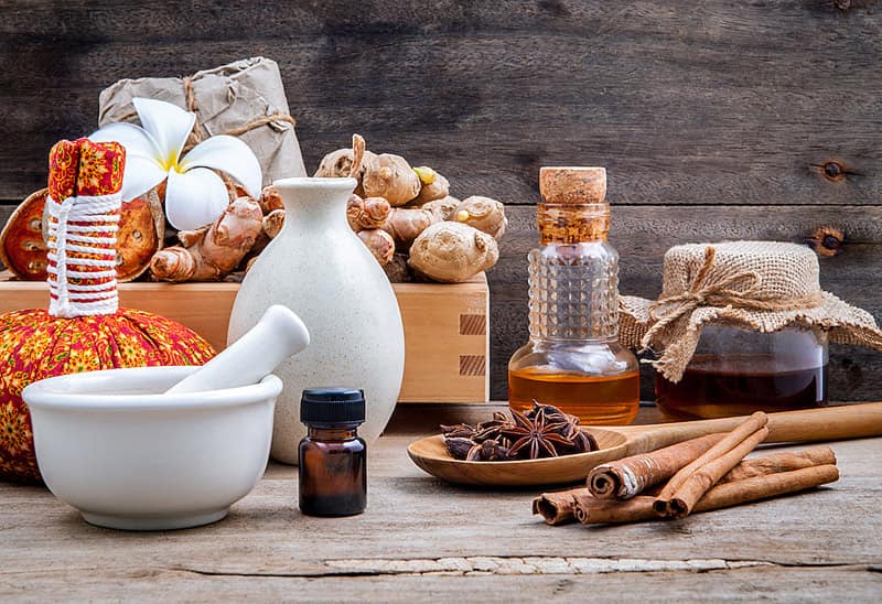 Индийские специи в наборе аюрведы