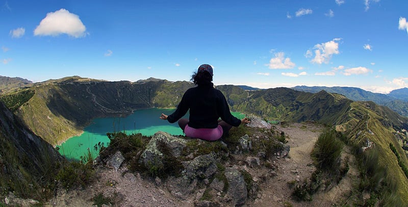 Медитация на вершине индийской горы