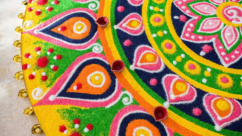 Индийский орнамент ранголи