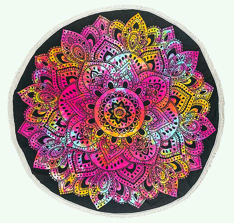 Круглые индийские покрывала