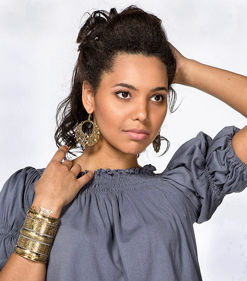 Индийские украшения — серьги и браслет