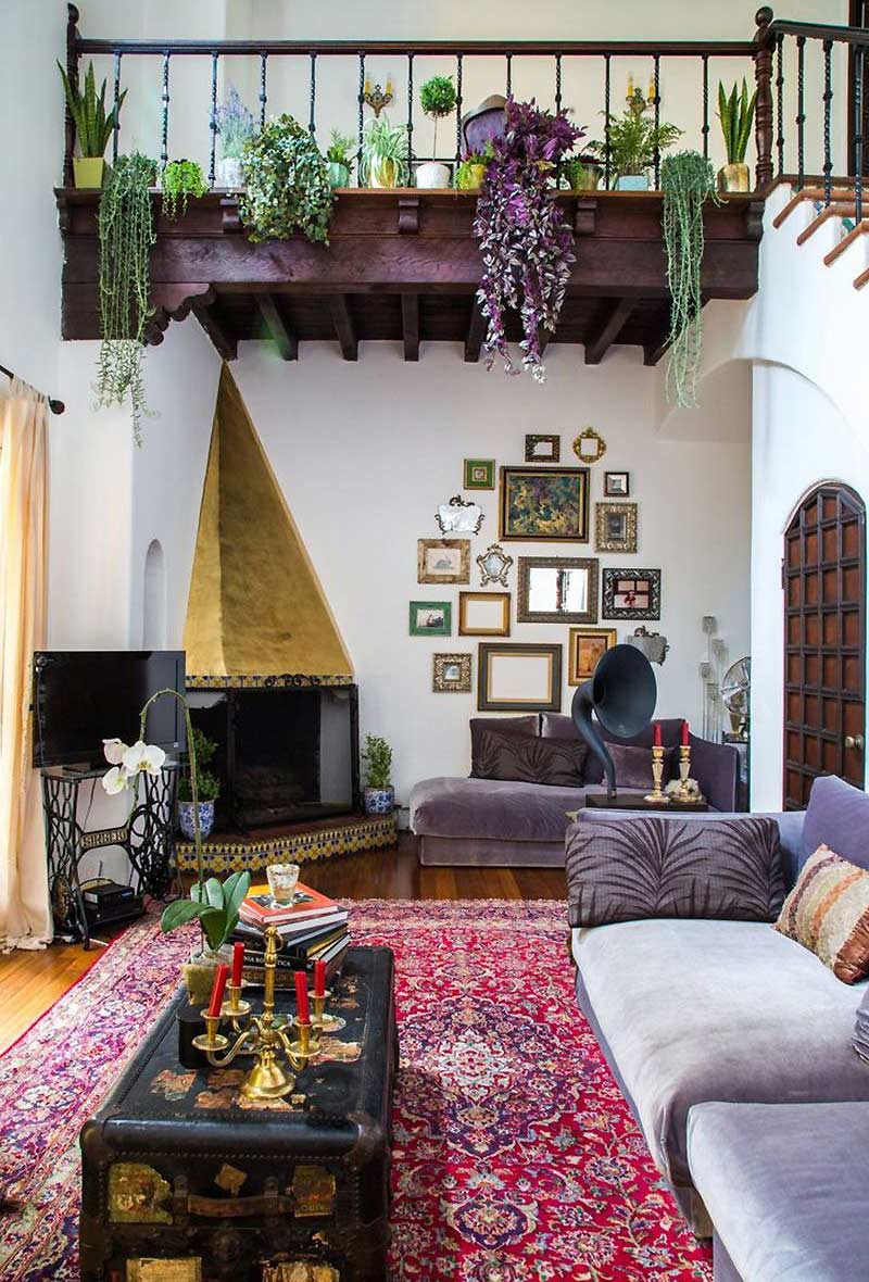 Интерьер в стиле хиппи — антиквариат