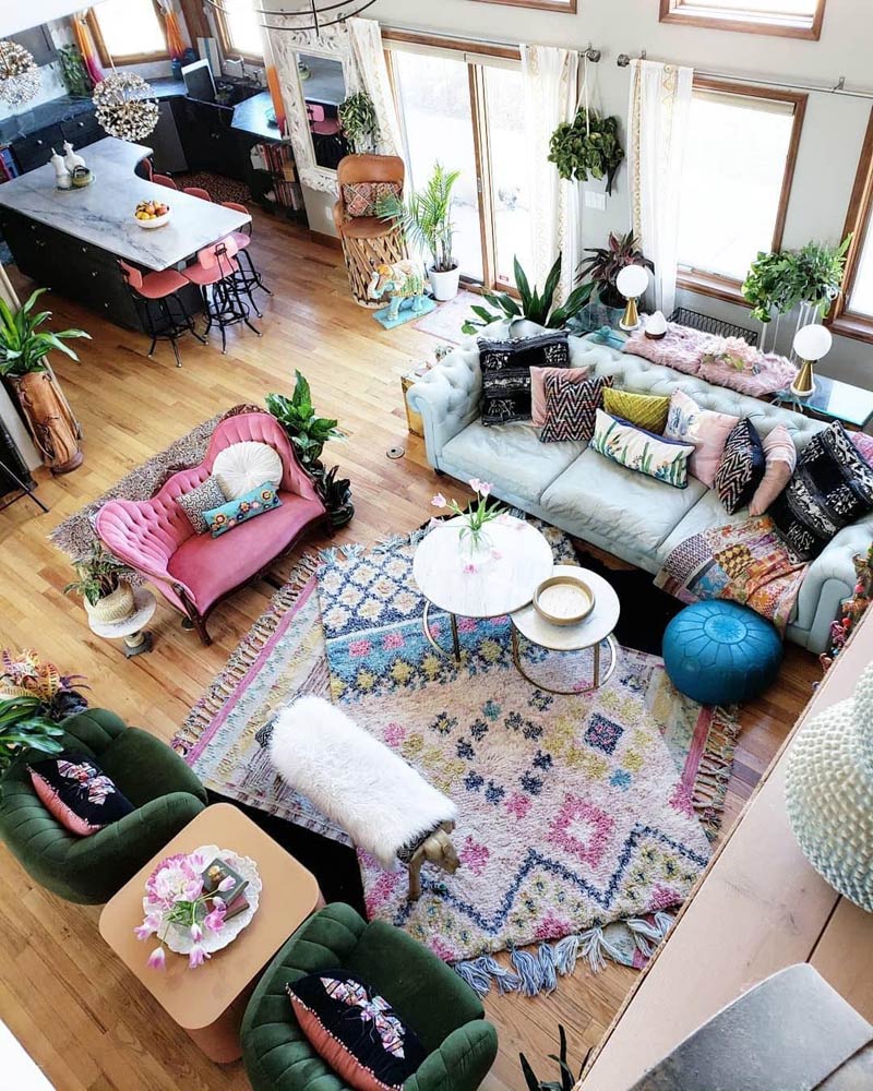 Интерьер в стиле хиппи