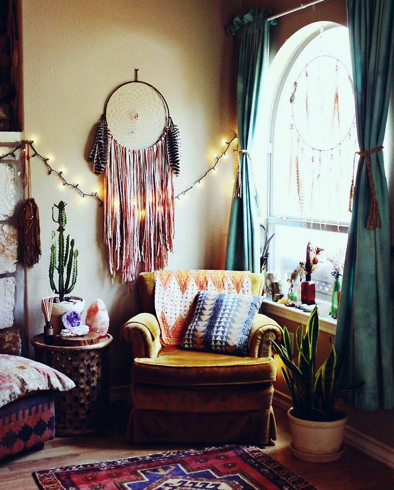 Интерьер в стиле хиппи — ловцы снов