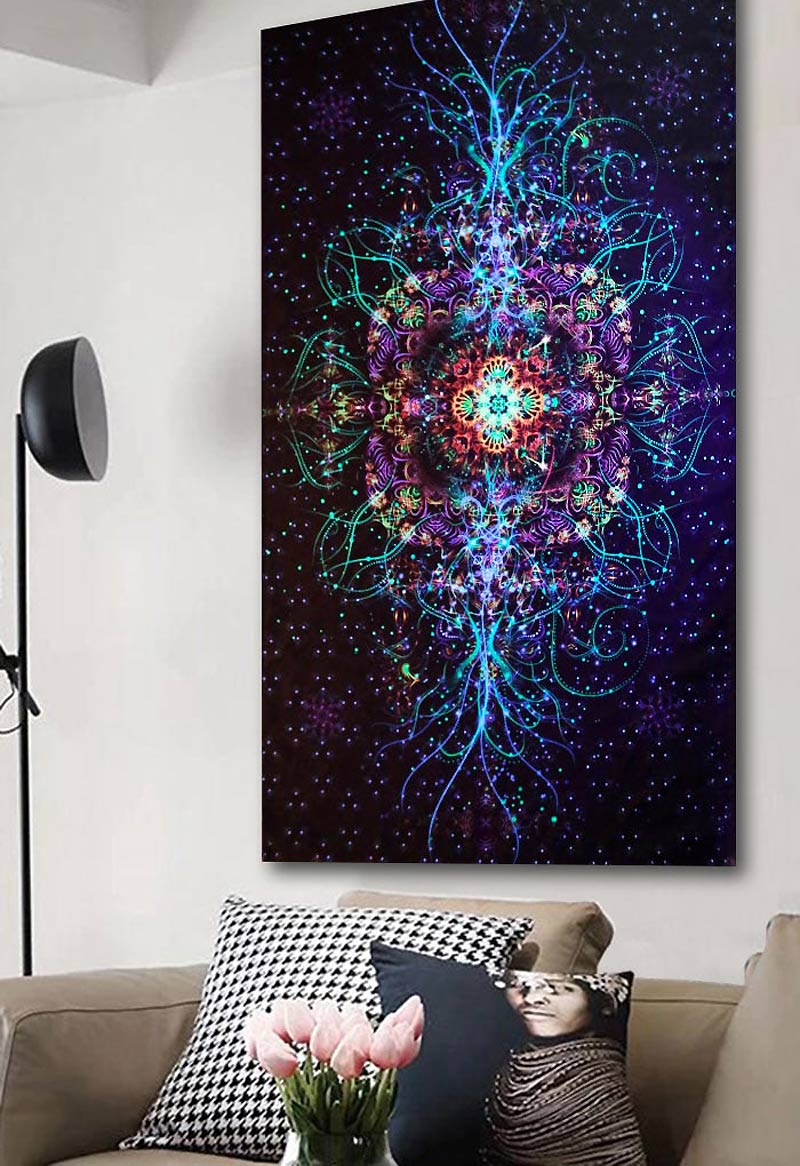 Интерьер в стиле хиппи — полотно