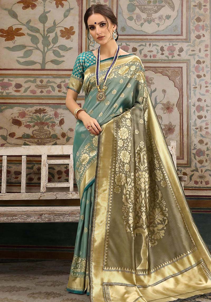 Невероятное сари канджеварам