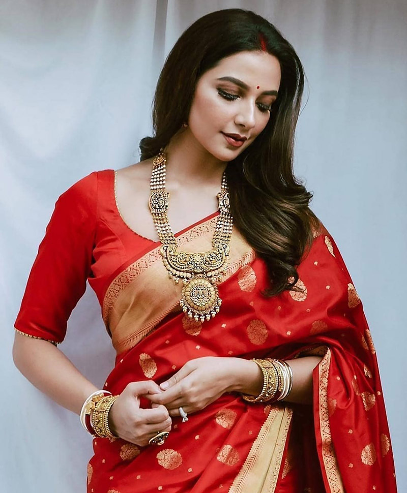 Свадебное сари канджеварам